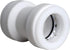 Keeney Insta-Plumb 1-1/2 in. Straight Tubing Coupling, Push Fit System, White