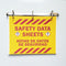 SDS Magnetic Hanging 3-Ring Binder, 1” D Ring with SDS Cover Sheet for Safety Data Sheets
