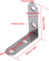 Ferixan 90 6 Pack 2 inch L Shelf Brackets - Small Light Weight Degree Angle Corner Bracket: Stainless Steel Solid