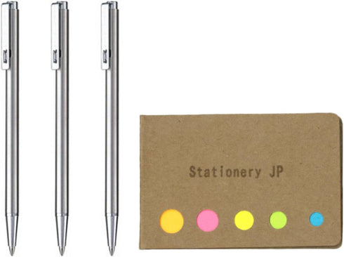 Zebra Techo T-3 Mini Ballpoint Pen for Notebook, 0.7 mm, Black Ink, 3-Pack