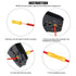 Glarks 100pcs 12-10 Gauge Butt Electrical Insulated Quick Splice Crimp Terminals Connectors