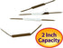 Smead Self-Adhesive Fastener, 2" Capacity, Brown, 100 per Box (68220) by SMEAD