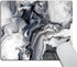Smooffly Large Abstract Marble Gaming Mouse Pad, Custom Black and White Marble Design