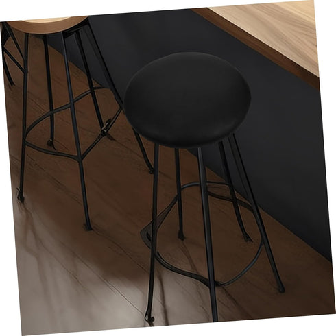 Healifty PU Bar Stool Surface Replacement Round Foam Seat Cover for Bar Stools Waterproof and Easy to Clean