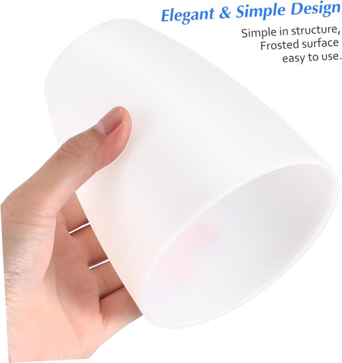 Set 2 E14 4.52X3.93X1.96 Inch Uonlytech Plastic Lampshade of for Desk Lamp Base Small Table Lamp Shade Replacement