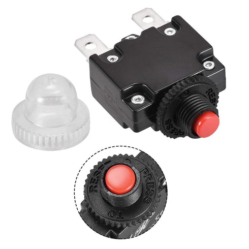 uxcell 2 Pcs Thermal Circuit Breakers 5A 125/250V AC 32V DC Push Button Reset Overload Protector