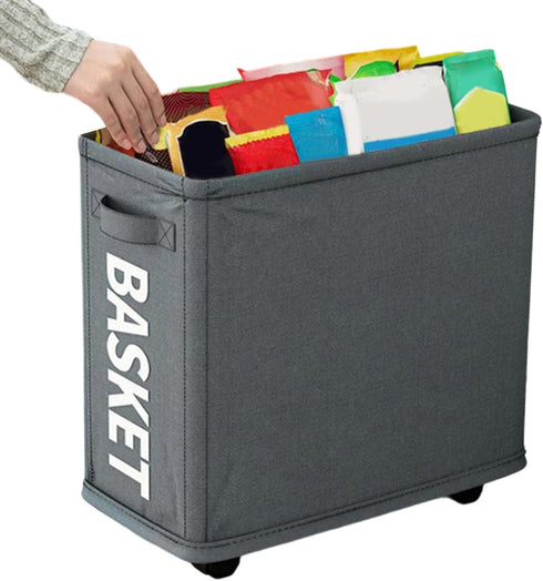 Generic Under Desk Storage Foldable Large Capacity Utility Cart with Wheels | Portable Storage Organizer Trolley |