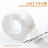 Caulk Tape Waterproof Self Adhesive, 3 Rolls Toilet Caulk Sealant Tape,Bathtub Caulk Sealing Strip Tape for Kitchen,Bathroom Caulking Tape, Floor Wall Edge Protector(1.5" x 10.5Ft)