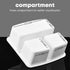 Plastic Storage Caddy Organizers, 6 Pcs Portable Teacher Classroom Supply Caddies with Handle, White