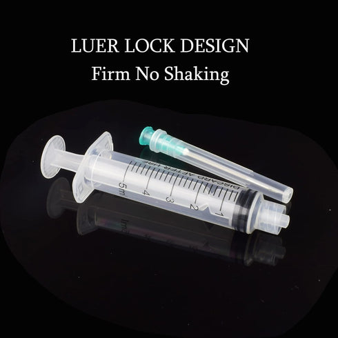 5ml with 21 Ga 1.5 Inch Luer Lock, Individually Wrapped, 20 Pack