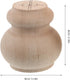 8x8cm, 2pcs Solid Wood Table Legs Furniture Legs for Sofa, Tv Stand, Dresser Replacement Feet, Unfinished Hardwood Base