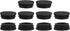 uxcell Plastic Hole Plugs, 10Pcs 40x20mm Olive Shape Pipe Tubing End Cap,