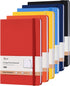 SUIN Hardcover Journal Notebooks - 6 Packs A5 Lined Journals, 200 Pages, 8.2 x 5.5 inch, Classic Ruled Notebooks
