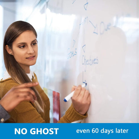White Board Paper, Dry Erase Wallpaper, 36" x 24" Self Adhesive for Kids Home & Classroom, Includes 3 Markers, No Ghost