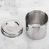 304 10cm Medical Ointment Jar, Stainless Steel Jar with Lid for Cotton Balls Gauze and Dressings, Diameter Cotton