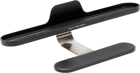 Mind Reader Over Keyboard Shelf, Desktop Organizer and Phone Holder, 13" L x 2" W x 3.5" H, Black
