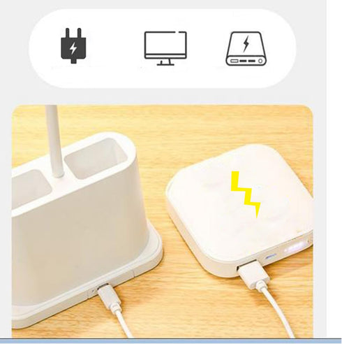 3 Dimmable Desk Lamps for Home Office, Desk Lamp for College Dorm Room with Pen Phone Holder, Color Modes