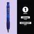 SAKURA SumoGrip Mechanical Pencil, 0.5 mm, Ergonomic with Comfort Grip, Clear Blue