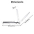 Stainless Steel Feeler Gauge: Dual Marked Metric and Imperial Measuring Tool (32 Blades, 0.03-1 mm)