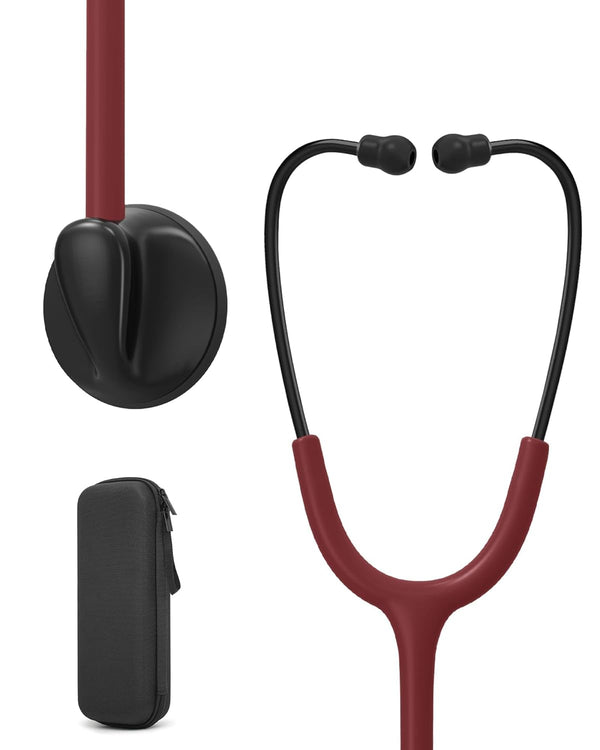 Lightweight Stethoscopes for Nurses, Doctors, Nursing Students, Single Head Heartbeat Monitor with Accessories