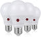 DEWENWILS 4 Pack A19 Dusk to Dawn LED Light Bulbs, 9W (60W Equivalent) 2700K Warm White, E26 Base, UL Listed