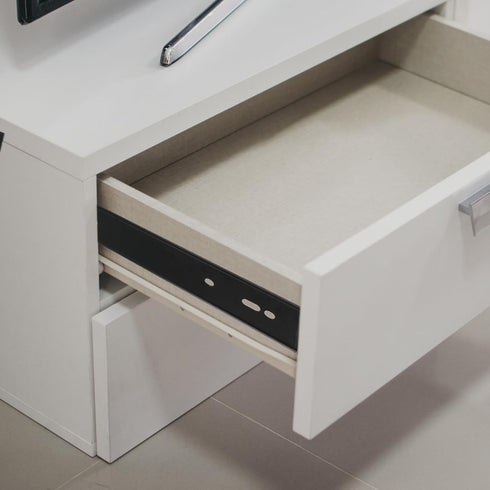 12-inch 35mm 2-Section Alipis Wide Hidden Cabinet Drawer Slides Ball Bearing Furniture Guide Rails for Tv Stands