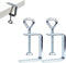 Woodworking C-Clamp, 2PCS Heavy Duty Stainless Steel Clamps for Welding, 2" Wide Jaw Desk Bench Dog Hole