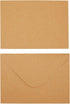 Juvale Kraft Paper Invitation Envelopes 4x6, A6 V Flap Brown Envelopes for Weddings, Baby Showers, Thank You Cards
