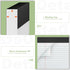 Legal Pads 8.5 x 11 inch Notepad, 2 Pack White Note Pads, 30 Sheets Per Writing Pad, College Ruled for School, Home,