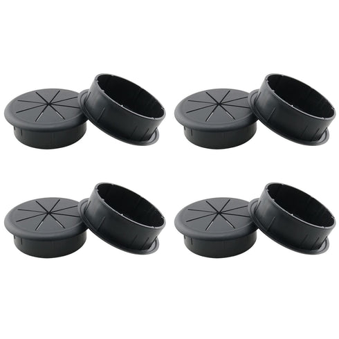 HJGarden 8pcs Flexible Desk Cord Grommets - 2-3/8 inch Wire Organizer Hole Cover for Managing and Hiding Office PC