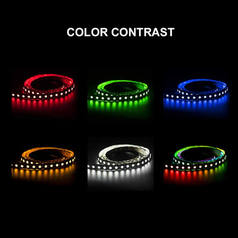 WS2812B Wires,DC5V 3.28FT 100LED 5050SMD,Individually Project,3M Tape,IP30(No BTF-LIGHTING IC RGB LED Strip,UL
