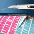 Gift Wrap Cutter Retractable Box Cutter, 3 Pcs Lockable Blade Knives + 30 Pcs 9mm Snap Off Blades