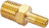 12 PCS Anti-Corrosion Brass Schrader Valve Standard Valve Core with 1/4''NPT Male and 1/8" NPT Male Threads