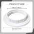 Baoblaze 6 E26 E27 Pieces Light Base Shade s Lamp Shade s Replacement Retainer for Pendant Lights Table Lamp, White PP