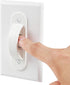 Wall Switch Guards Plate Covers Child Safety Security Home Decor (4 Pack), White - Keeps Light ON Or Off Protects Your Lights or Circuits from Accidentally Being Turned on or Off by Lisol