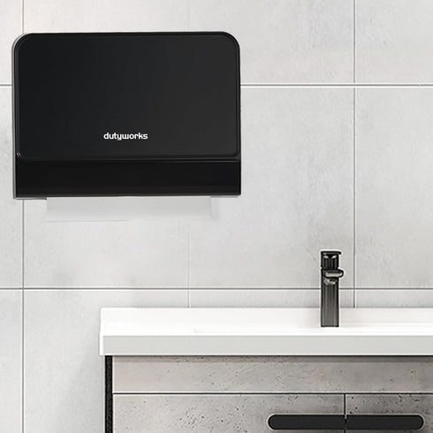 Paper Towel Dispenser Wall Mounted, Multifold Hand Towel Dispenser for Kitchen Bathroom Home Business, Trifold/C Fold/Z