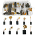 20Pcs Electric Motor Carbon Brushes, 10 Different Sizes, Replacement Parts for Carbon Brush Motors