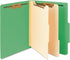 Smead Classification File Folder, 2 Dividers, 2" Expansion, Green, Letter Size, 10 per Box (14002)
