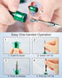 12pc Portable Bit Holder Keychain, 1/4in Hex Shank Screwdriver Bit Clip with Black Carabiner for Impact Driver