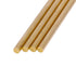 PGCOKO 4Pcs Solid Round Brass Rod Kit - Lathe Bar Stock for DIY Craft Tool, 1/4 inch Diameter, 11.8 inch Length