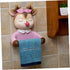 Ipetboom Cartoon Deer Roll Paper Rack Decorative Tissue Holder for Bathroom Wall Mount Pink Stylish Design Fits All