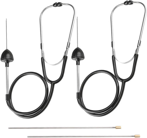 DXNQ 2 PCS Automotive Engine Stethoscope, Automotive Mechanics Stethoscope Kit Hearing Tool