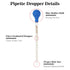 3Pcs Glass Pipettes Dropper, 10ml Graduated Liquid Dropper with Rubber Bulb and Cleaning Brush for Essential Oil