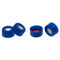 200PCS 2ml HPLC Autosampler Vial Caps, 9mm Blue 9-425 Ribbed Screw Caps with Red PTFE & White Silicone Liner, Pre-Slit.