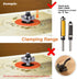 Mesee 2 Pieces Flush Trim Router Bit Set, 1/4 Inch Shank, Pattern Template Trimming Router Bits with Bearing Guide,
