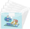 Sooez 5 Pack Plastic Envelopes, Clear Document Folders, US Letter A4 Size File Envelopes with Label Pocket