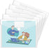 Sooez 5 Pack Plastic Envelopes, Clear Document Folders, US Letter A4 Size File Envelopes with Label Pocket