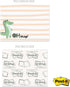 Cute Animal Pun Sticky Note Pads, 4" x 3", Set of 6 Pads, 50 Sheets Per Pad, Trendy Gift Idea