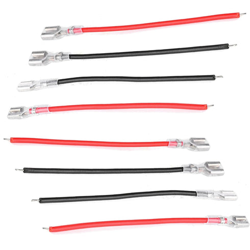 6.3mm Quick Female Spade Wire 18 Awg Splice Connectors Speaker Crimp Terminal Insulation Sleeve Kit