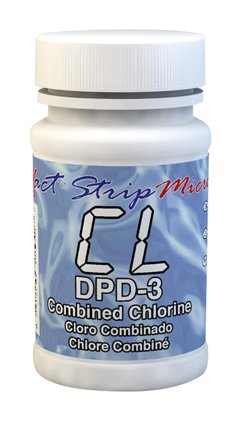 Industrial Test Systems eXact 486638 DPD-3 Micro Combined/Total Chlorine Strips, 0.1-11.0 ppm Detection Range